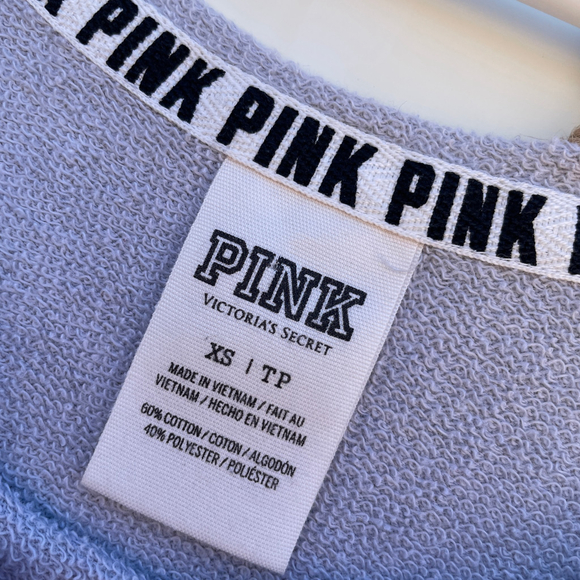 Women's PINK Sweatshirt Grey M - Picture 4 of 4